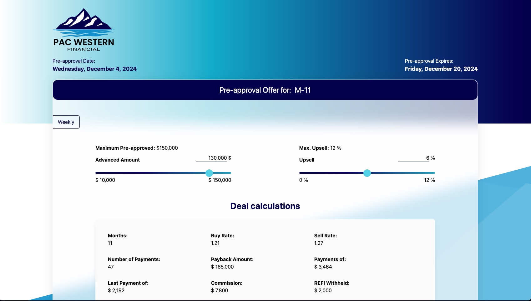 Loan Deal Calculator